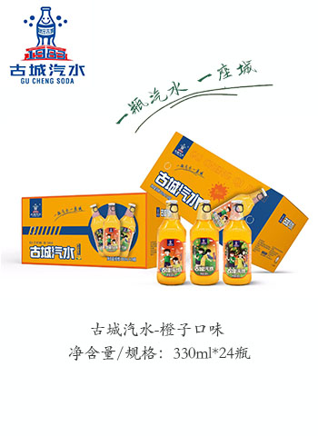 古城汽水-橙子口味360ml*24瓶